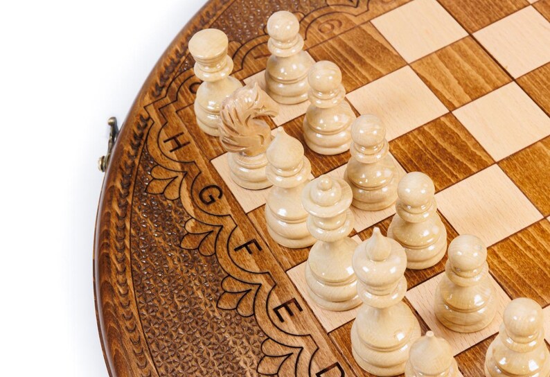 Elegant Chess Set | Circular Chess | Free Engraving | Handmade ...