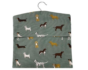Handmade Clothes Peg Bag Sophie Allport Fetch Dogs Fabric Cotton Laundry Organiser