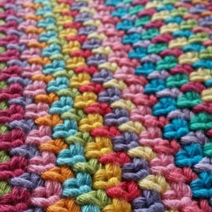 Easy Moss Stitch Crochet Blanket Pattern - Etsy