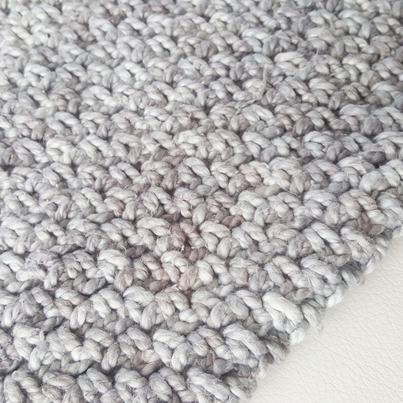 Easy Moss Stitch Crochet Blanket Pattern Etsy