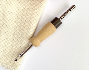 Lavor 5.5mm or 4mm Adjustable Punch Needle Rug Hooking Tool