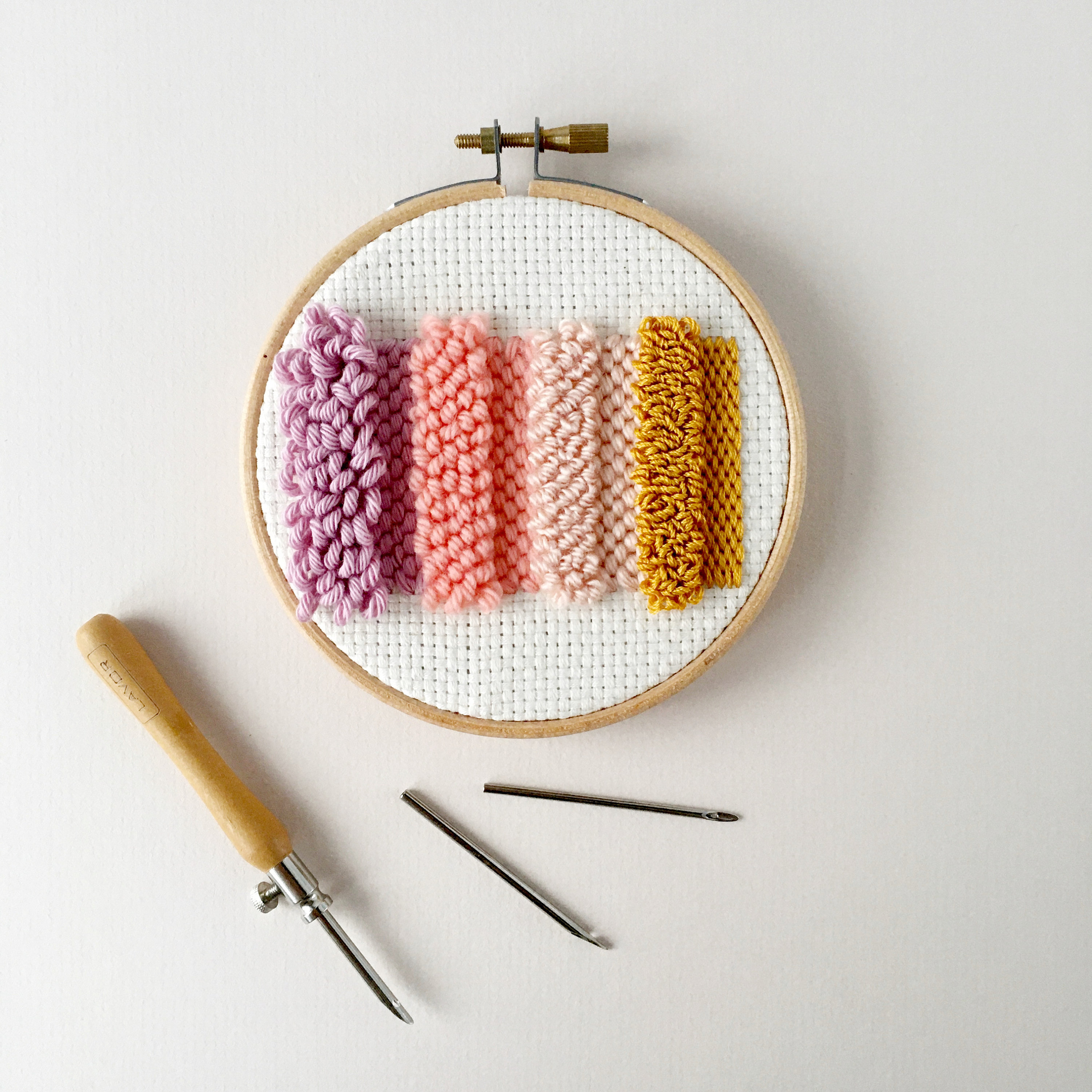 Lavor Adjustable Punch Needle Embroidery Set With Instructions Etsy