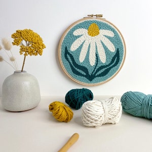 Beginner Punch Needle Kit | Daisy Kit | Craft Kit | Craft Gift - Etsy