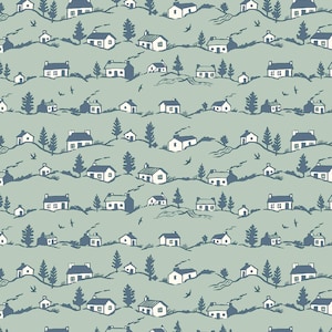 Coastal Cottages / Cartolina dalle Highlands di Liberty Fabrics