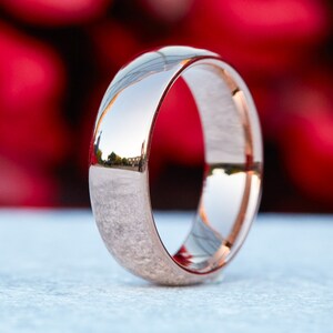 Mens Wedding Band, Mens Ring, Rose Gold Ring Women, Mens Wedding Ring, Male Wedding Band, Mens Engagement Ring, Engraved Ring, 7MM Wide