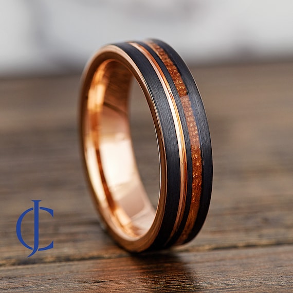 Mens promise rings rose gold sale