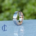Mens Wedding Band, Rose Gold Wedding Band, Mens Ring, Mens Wedding Ring, Male Wedding Band, Mens Engagement Ring, Engraved Ring, 8MM Wide
