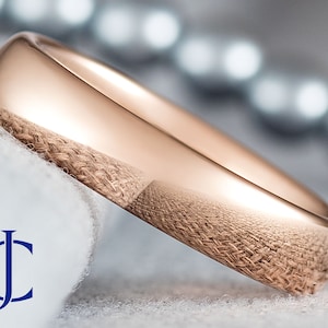 Mens Wedding Band, Rose Gold Wedding Band, Women Wedding Bands, Mens Ring, Mens Wedding Ring, Mens Engagement Ring, Engraved Ring, 5MM Wide