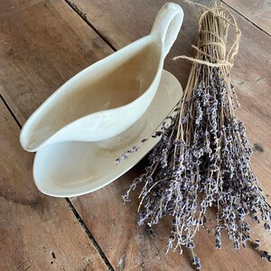 White Ironstone sauciere