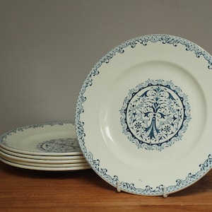 Set of 6 dinner plates  - Salins Chateau dinner service