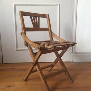 Folding wooden Childs chair