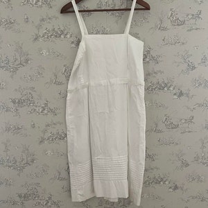 Antique french cotton camisole petticoat