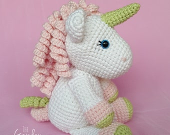 Padrão de crochê Nixie, o unicórnio