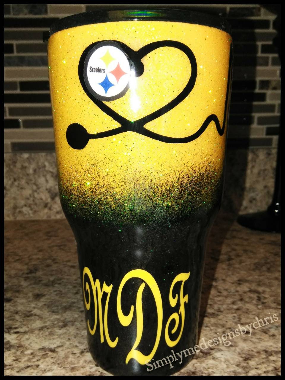 Steelers/nurse Sports Fan Tumbler, Nurse Tumbler Glitter Tumbler