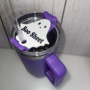 Cup Accessories | Ghost Tumbler Tag | Tumbler Topper | Cup Topper