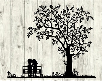 Download Free Tree Silhouette Svg Etsy SVG Cut Files