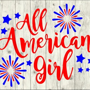 All American Girl SVG Bundle, American Girl cut file, usa clipart, usa svg files for silhouette, usa files for cricut, usa svg, usa dxf, eps
