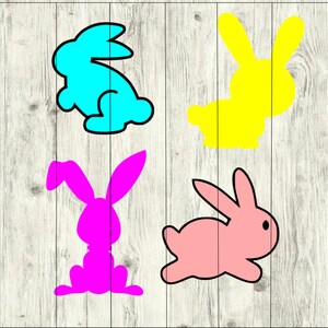 Easter Bunny SVG Bundle, Easter cut file, Easter clipart, Easter svg files for silhouette, Easter files for cricut, bunny svg, dxf, eps, png
