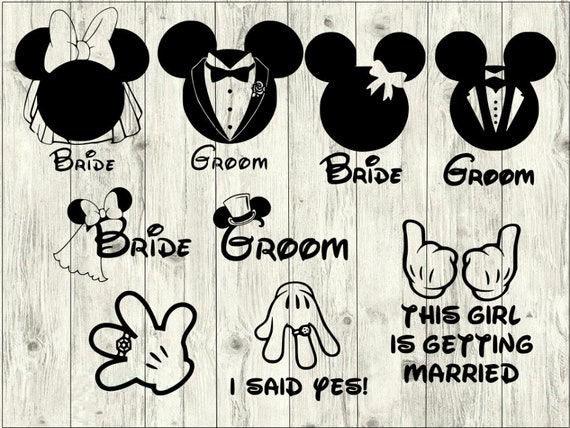 Download Disney Wedding Svg Bundle Disney Svg Bundle Disney Cut File Etsy