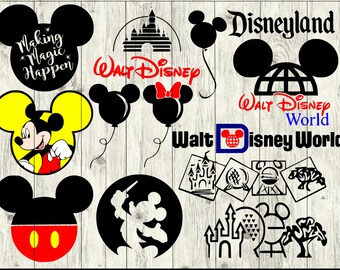 Disney World SVG Bundle, Disney SVG bundle, Disney cut file, Disney clipart, svg files for silhouette, files for cricut, svg, dxf, eps, png