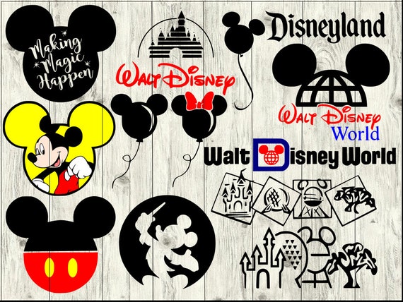 Disney World SVG Bundle Disney SVG bundle Disney cut file | Etsy
