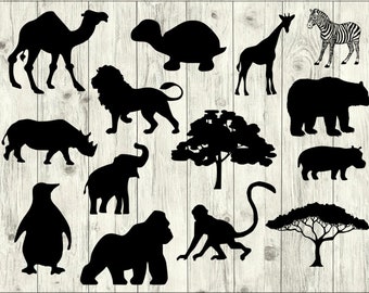 Zoo SVG Bundle, Animals SVG bundle, Zoo cut file, Zoo clipart, Zoo svg files for silhouette, Zoo files for cricut, Zoo svg, dxf, eps, png