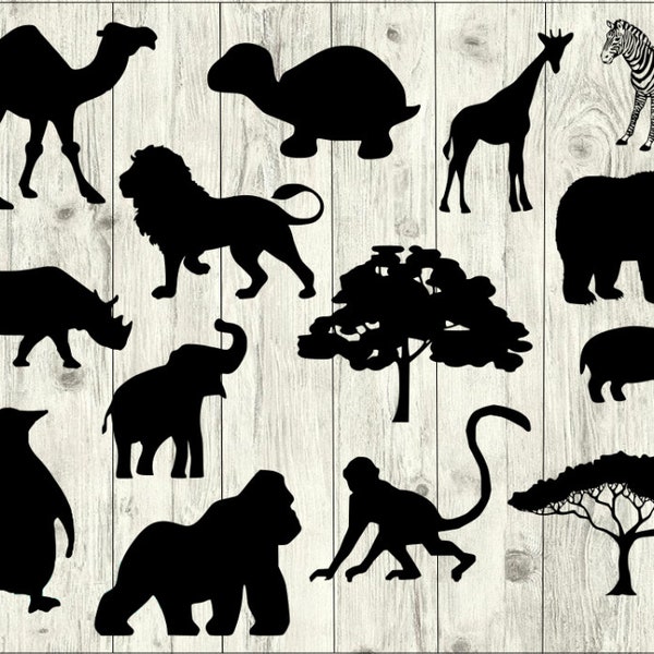 Zoo SVG Bundle, Animals SVG bundle, Zoo cut file, Zoo clipart, Zoo svg files for silhouette, Zoo files for cricut, Zoo svg, dxf, eps, png