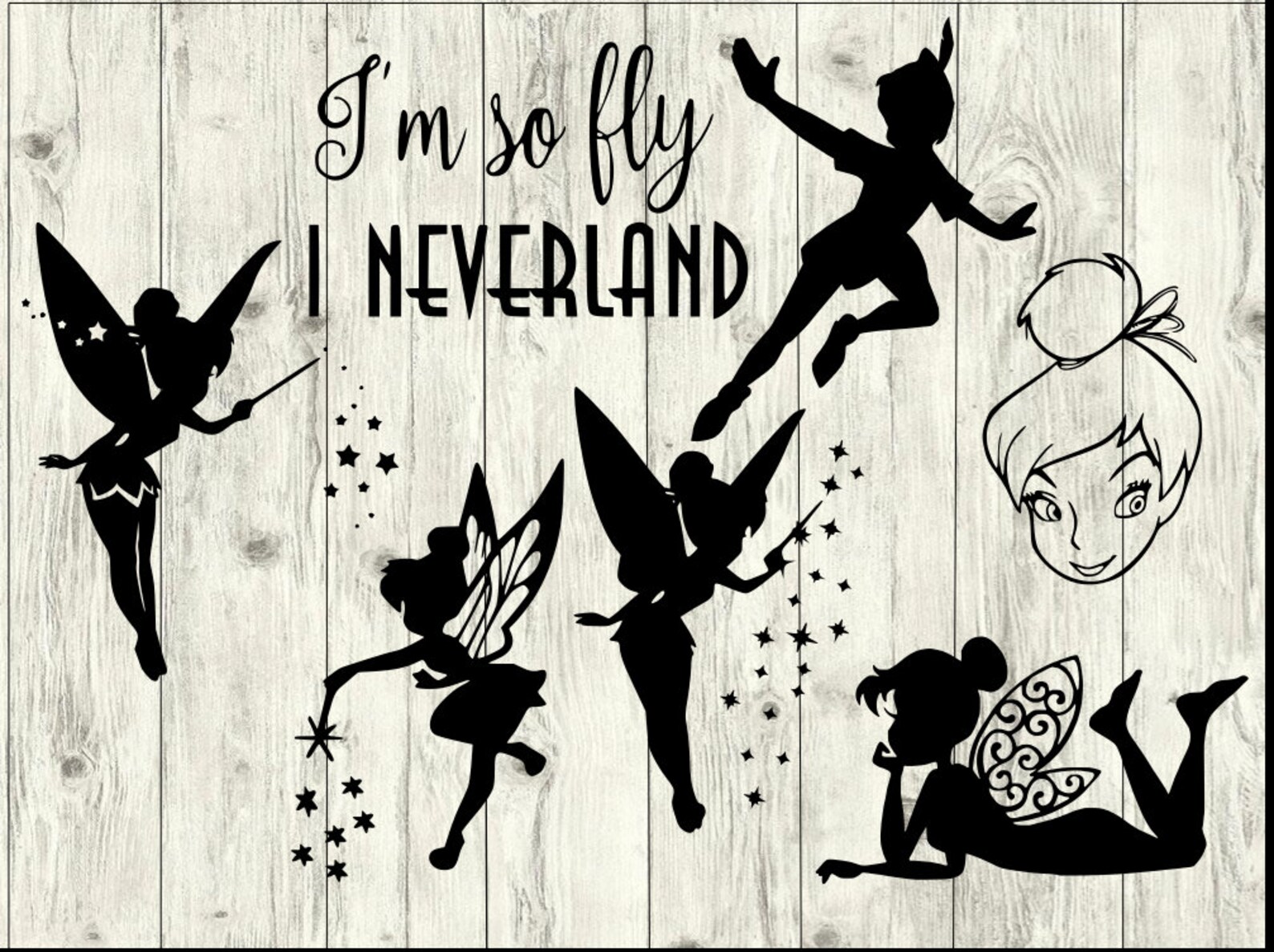 Tinkerbell SVG Bundle Peter Pan SVG Bundle Disney Cut File - Etsy