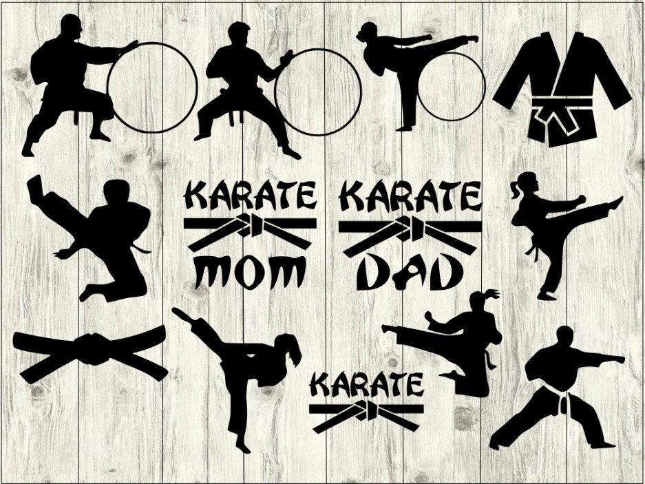 Download Karate SVG Bundle Karate Mom cut file Karate clipart ...