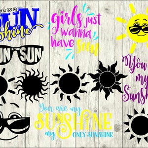 Sonne SVG Bundle, Sonnenschein SVG Bündel geschnitten Sonne Sonne Clipart Datei, Sonne-Svg-Dateien für Silhouette, Sonne-Dateien für die Cricut, Sonne Svg, Sonne Dxf, eps