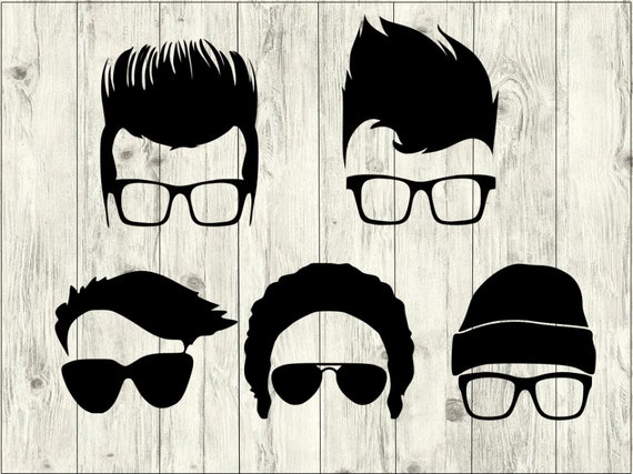 Hair Svg Bundle Glasses Svg Bundle Hair Cut File Hair Etsy
