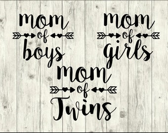 Mom of Boys SVG Bundle, Mothers Day SVG bundle, Birds cut file, clipart, svg files for silhouette, files for cricut, svg, dxf, eps, png