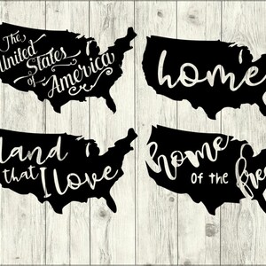 United States SVG Bundle, America SVG Bundle, Patriotic cut file, US clipart, svg files for silhouette, files for cricut, svg, dxf, eps, png