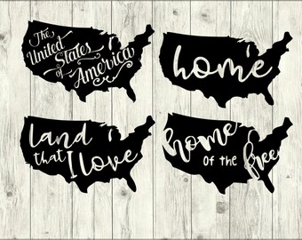 United States SVG Bundle, America SVG Bundle, Patriotic cut file, US clipart, svg files for silhouette, files for cricut, svg, dxf, eps, png