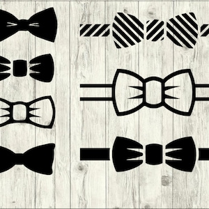 Bowtie SVG Bundle, bundle cravatta SVG, file di taglio Bowtie, Bowtie clipart, file in formato svg Bowtie per silhouette, file per cricut, svg, dxf, eps, png