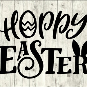 Pacote SVG Hoppy de Páscoa, arquivo de corte de Feliz Páscoa, clipart de Páscoa, arquivos svg de Páscoa para silhueta, arquivos de Páscoa para cricut, svg, dxf, eps, png