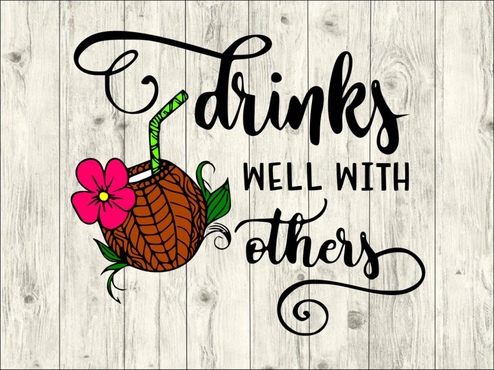 Drinks Well With Others SVG Bundle Drink SVG Bundle Drink - Etsy