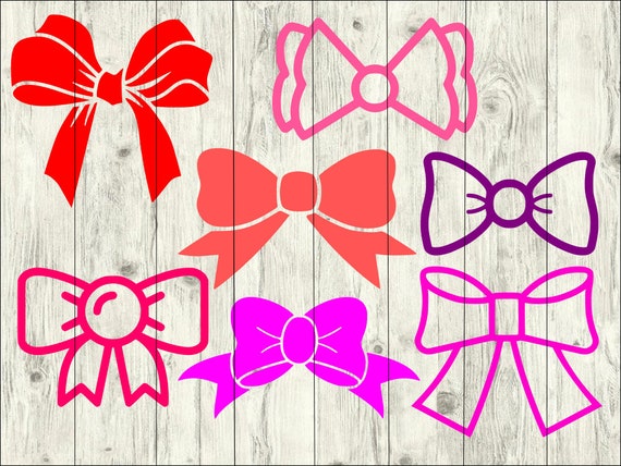 Hairbow Svg Bundle Bow Svg Bundle Bow Cut File Bow Clipart Etsy