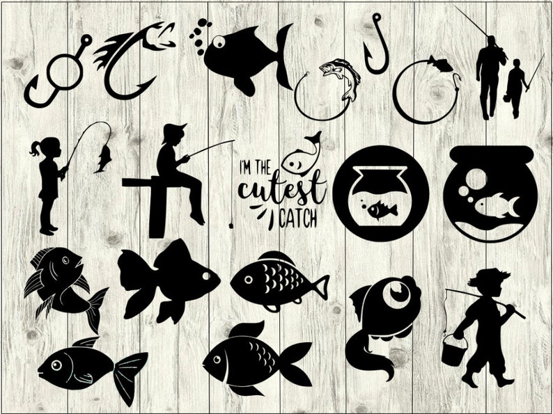 Download Fishing SVG Bundle Fish SVG bundle Fishing cut file ...