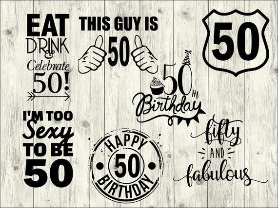 Free Free Happy 50Th Birthday Svg Free 755 SVG PNG EPS DXF File