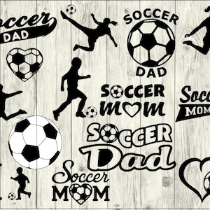 Soccer SVG Bundle, Soccer Mom SVG bundle, Soccer cut file, Soccer clipart, svg files for silhouette, files for cricut, svg, dxf, eps, png