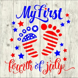 My first 4th of July SVG Bundle, America SVG Bundle, usa cut file, clipart, svg files for silhouette, files for cricut, svg, dxf, eps, png