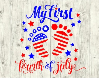 My first 4th of July SVG Bundle, America SVG Bundle, usa cut file, clipart, svg files for silhouette, files for cricut, svg, dxf, eps, png