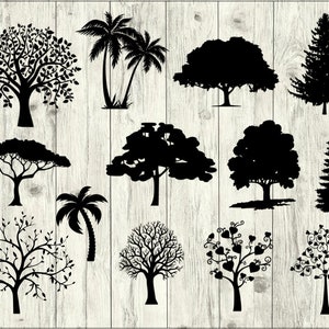Tree SVG Bundle, Family SVG bundle, Tree cut file, Tree clipart, Tree svg files for silhouette, Tree files for cricut, svg, dxf, eps, png