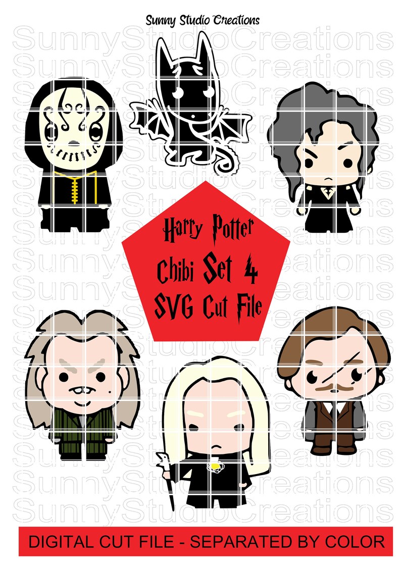 Download Harry Potter SVG / Chibi 4 / Digital Download / CUT FILE ...