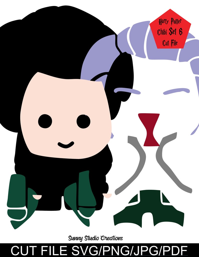 Download Harry Potter SVG / Chibi 6 / Digital File / CUT File / for ...