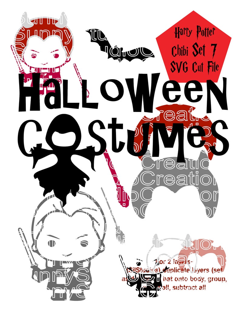 Download Harry Potter SVG / Chibi 7 / Cut File / Digital Download ...