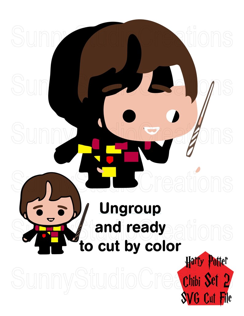 Download Harry Potter SVG / Chibi 2 / Digital File / Kawaii / CUT ...