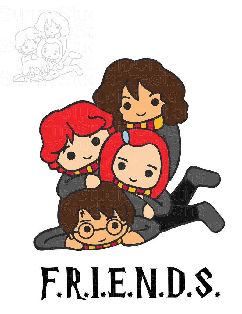 Download Harry Potter SVG / Chibi 5 / Digital / CUT FILE / Tshirt ...