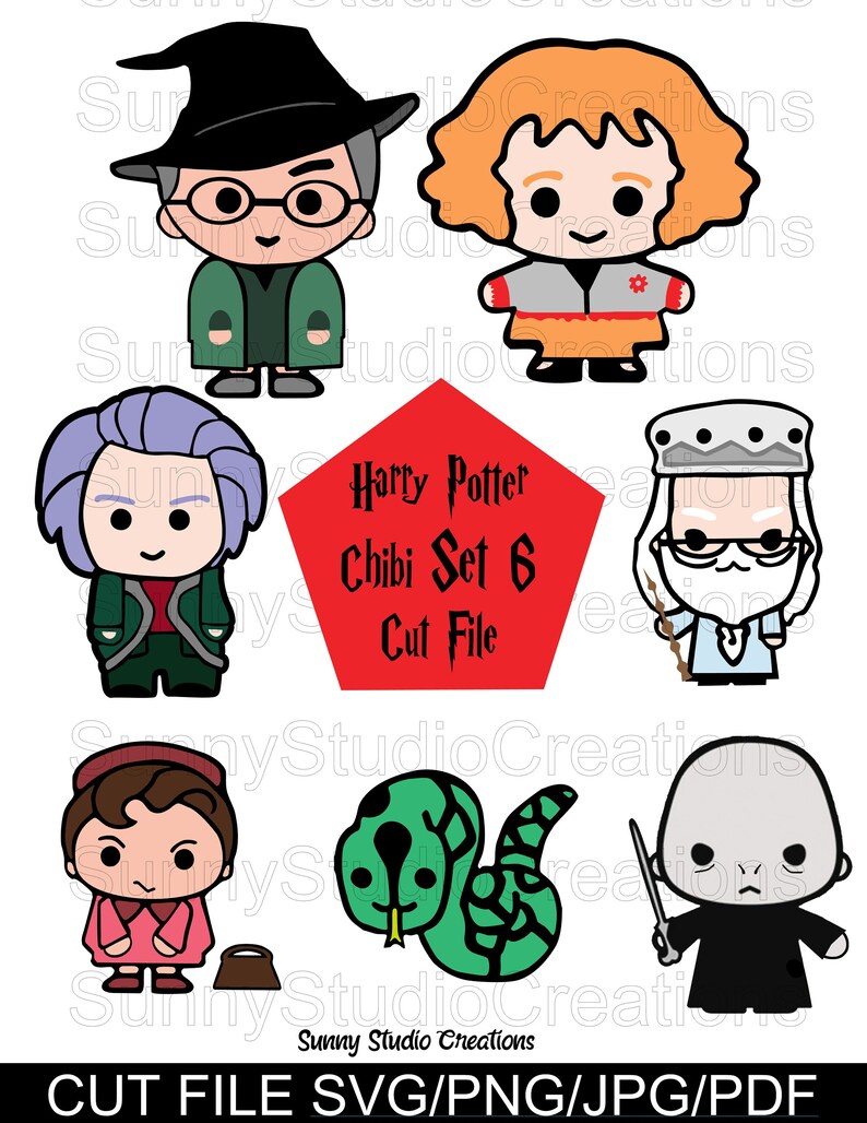 Download Harry Potter SVG / Chibi 6 / Digital File / CUT File / for ...